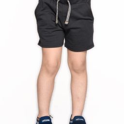 SPUNKIES Boys Black Solid Antimicrobial Technology Shorts-38
