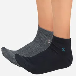 Bodycare Pack Of 2 Anti Bacterial Cotton Ankle Length Socks-image-26