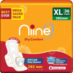 Dry Comfort Extra Long Sanitary Pads, Anti Leak Flow Channel (Combo of 1) Sanitary Pad-image-46