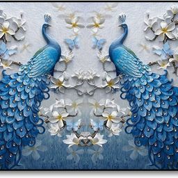 saf Peacock Digital Reprint 11 inch x 14 inch Painting-picture-14