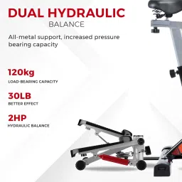 bionfit SpinZ1 Exercise Cycle for Home Gym with Attached Stepper, User Weight: 120 kg Spinner Exercise Bike image 3