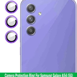 ZYXO Back Camera Lens Ring Guard Protector for Samsung Galaxy A54 5G [purple Metal Alloy Camera Ring with 9H Glass] Set of 1-image-91