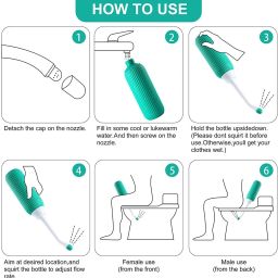 Portable bidet, Jet Spray for Toilet | Retractable, 2 angled Nozzles NI202 Manual Bidets-image-86