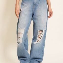 Bene Kleed Women Straight Fit High-Rise Mildly Distressed Heavy Fade Jeans-picture-42