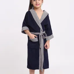 Creeva Kid Girls Hooded Bathrobe-10