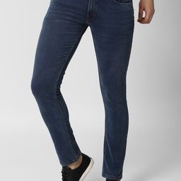 Peter England Casuals Men Navy Blue Slim Fit Jeans-image-1