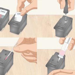 Ang Refill kit For Can- MG3570, TS207, TS307, MX377, MP145 and all other cartridge Black + Tri Color Combo Pack Ink Bottle image 4