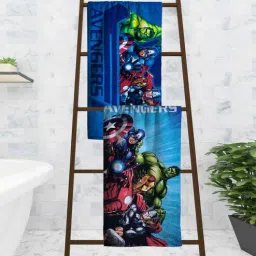 athom living Marvel Avengers Assemble Multicolor 350 GSM Cotton Kids Towels (Set Of 2)-picture-2