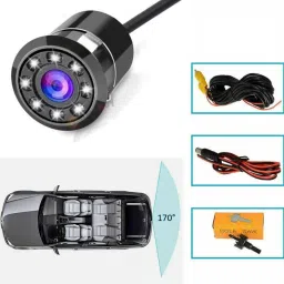 mk mankrit 8 LED Night Vision Waterproof Vehicle Camera System Reverse Assist Camera System image 5