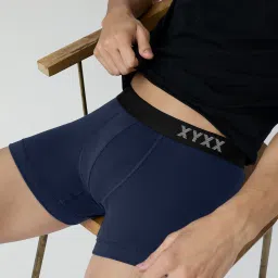 Pack of 1 Odour-free comfort Cotton PACE Underwear Solid Men Trunk-picture-13
