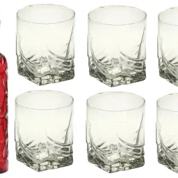Combo Of Bottle And Glass Set -A1205 Jug Bottle Glass Set-image-42
