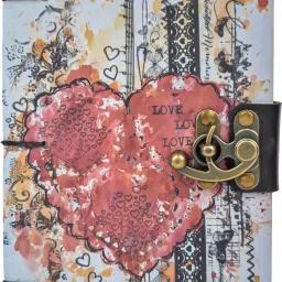 Handmade Lover Diary 7X5 Inch Diary Unruled 200 Pages (Multicolour) Regular Diary Single Rule 200 Pages-20