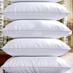 LUXURY Polyester Fibre Solid Sleeping Pillow Pack of 5-image-60