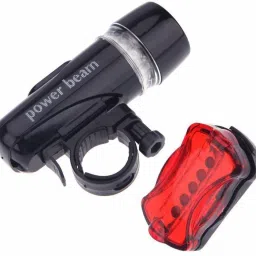 Bike Bicycle LED Power Beam Front Head Light Headlight Torch Safety Lamp Front LED Front Rear Light Combo-picture-12