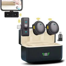 wrader Dual Wireless Mic with Charging Case for iPhone and Type C Android Mobile Microphone-picture-18