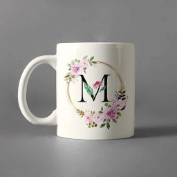 Birthday Gift, 'M' Alphabate, Gift For Brother, Sister, Friend Ceramic Coffee Mug-image-45