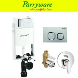 Half Frame Concealed Cistern, with divater body upper uno set of 1 pic 061 Dual Flush Tank-picture-1