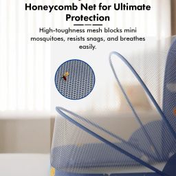 staranddaisy Nylon Kids Washable Baby Folding Mosquito Net Portable, Printed Design for Newborns Mosquito Net image 3