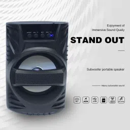 RECTITUDE Newest Ultra BASS Wireless Support FM,USB,SD, AUX with Karaoke mic 15 W Bluetooth Party Speaker image 5