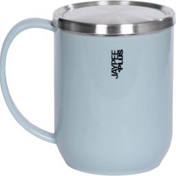 Cupshup Coffee with Steel Lid Plastic Covered Stainless Steel Stainless Steel Coffee Mug-93