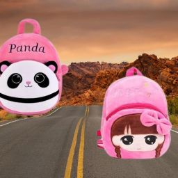 SM 100B Kids School Lunch Bag Hi Girls & Panda Pink Combo Lunch Bag-image-68