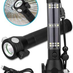 Rechargeable led Torch Light with Metal Body Torch-image-19