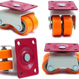 Heavy Duty 4-Wheels Roller Moving Castor Wheels for Furniture, Table, Trolley Fixed Furniture Caster-image-74