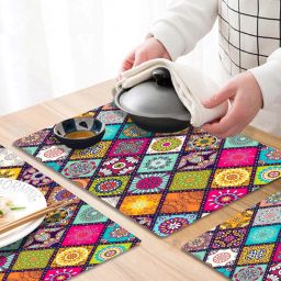 loomantha Rectangular Pack of 6 Table Placemat image 4