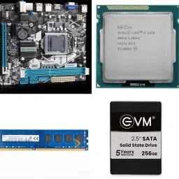 Dtech Lapcare H61 Core i5 3470 8GB DDR3 256GB SSD LGA 1155Socket Mini-ATX Intel H61 ExpressChipset DDR3 Motherboard for Desktop-10