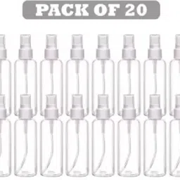 PET Plastic Empty Refillable Pocket Mist Spray Bottle with Dust Cap 100 ml Bottle-picture-1