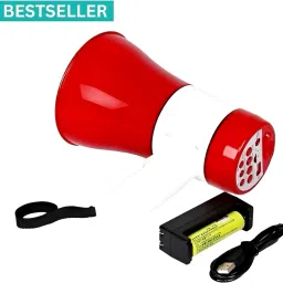 Handheld (Megaphone with Recorder) (Bhopu Talk Record Play) & Siren MusicNB609 Handheld (Megaphone) (Bhopu) Horn with USB & SD Card Port for AnnouncingMN621 Outdoor, Indoor PA System-3