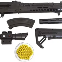 99 cm long military style gun for kids to play Darts & Plastic Bullets-17