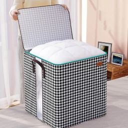 1 L Gym Duffel Bag - Collapsible Storage Bag-Multipurpose Foldable Laundry Bag Basket Quilt - Multicolor-image-28