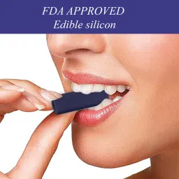 dentosmile Chewies Seater for Invisalign Aligner Chompers Trays in Blue Colour with Carry Case (Unscented) Pack of 2 Pcs Teeth Whitening Kit image 5