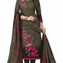 Unstitched Cotton Blend Kurta & Churidar Material Solid, Printed-image-55