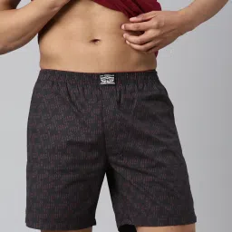 Self Design Men Black Boxer Shorts-picture-18