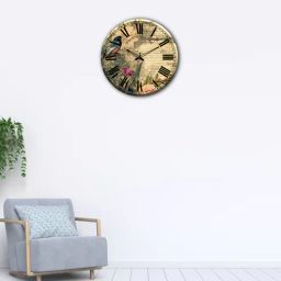 olive tree Bird 12 Inches Classic Wooden Clock-picture-48