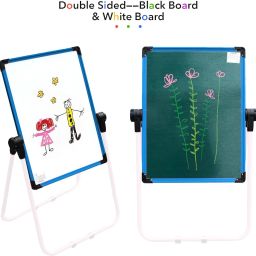 3 in 1 Magnetic Glossy Marker Board Surface and back side Chalk board surface-image-63