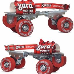 Speeder Roller Skates, Quad Skates for 6-14 Years, Red, Adjustable Size Quad Roller Skates - Size 1-7 UK-image-15