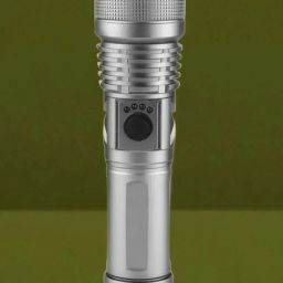 X1 M983 (ZOOMABLE METAL LED TORCH)5 Modes Flashlight, Super Bright Torch-image-45