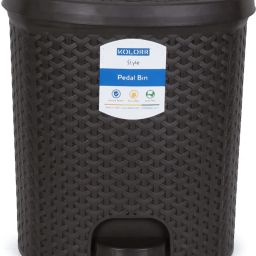 14 L Magnum Lightweight Pedal Wastebin without Inner For Home Plastic Dustbin-picture-18