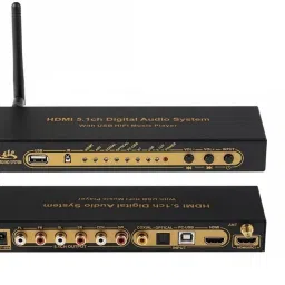 microware 5.1CH Audio Decoder Bluetooth 5.0 Receiver, ARC SPDIF Coaxial DTSHD AC3 FLAC APE 7.5 inch Blu-ray Player-19