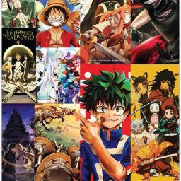 Anime Fusion: Mixed Famous Anime Printed Exam Board|-image-11