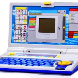 namanshu tex Learning Laptop with Alphabet & Number Chart,LED Display Activity Set for kids image 4