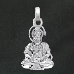 92.5% Pure Sterling Silver God Hanuman Bajrang Bali Pendant Locket For Kids Sterling Silver Pendant-42