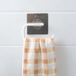 Self Adhesive Magic Sticker Wall Mounted Kitchen Paper Towel Holder, Tissue Roll Holder, Napkin Holder for Kitchen and Bathroom Plastic Toilet Paper Holder-image-23