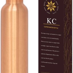 Pure Copper Water Bottle Lacqure coated with Health Benefits 1000 ml Bottle-image-39