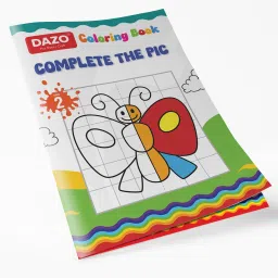 Coloring Book | Complete The Pic | A4 Size, Thick Paper | Kids Age 3 to 5 years Sketch Pad-image-17