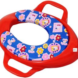 Soft Cushioned Designer Baby Potty Seat / Toilet Seat With Support Handle Potty Training Seat Toilet Bathroom Stool Non-Slip Potty Seat-0