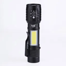 M919 (ZOOMABLE LED METAL ) with SOS Function, 25W Laser COB, 500mAh Battery Torch-10